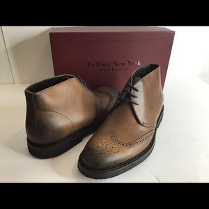 To Boot NEW Leather “Colbert” Amber Chukka Boots